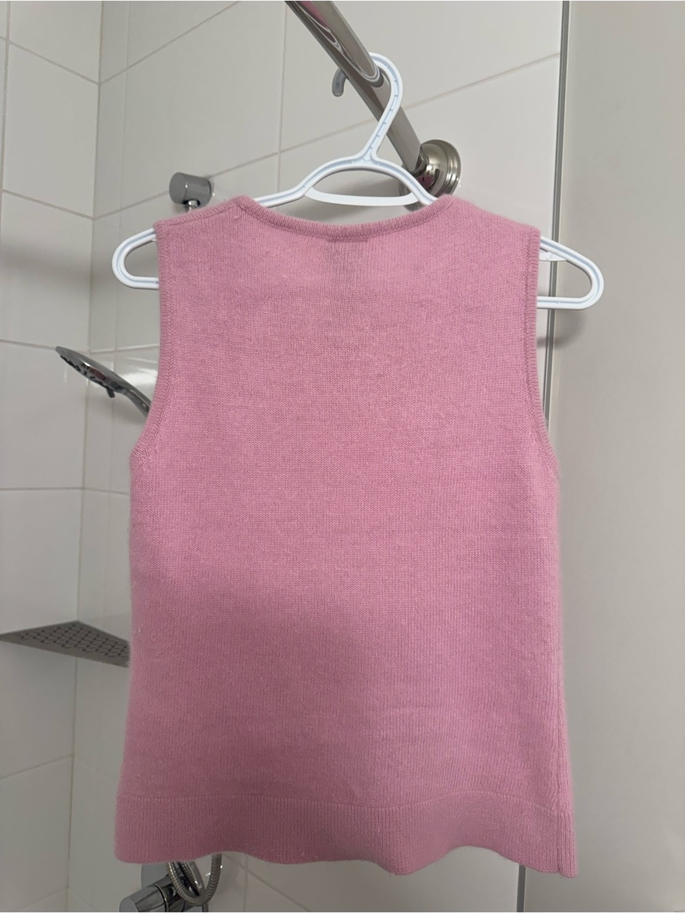 Vintage Pink Knit Tank (Rabbit Hair & Lamb Wool) - Picture 4 of 5